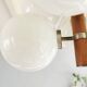 Chandelier 6 bulbs Temde Leuchten 1970s