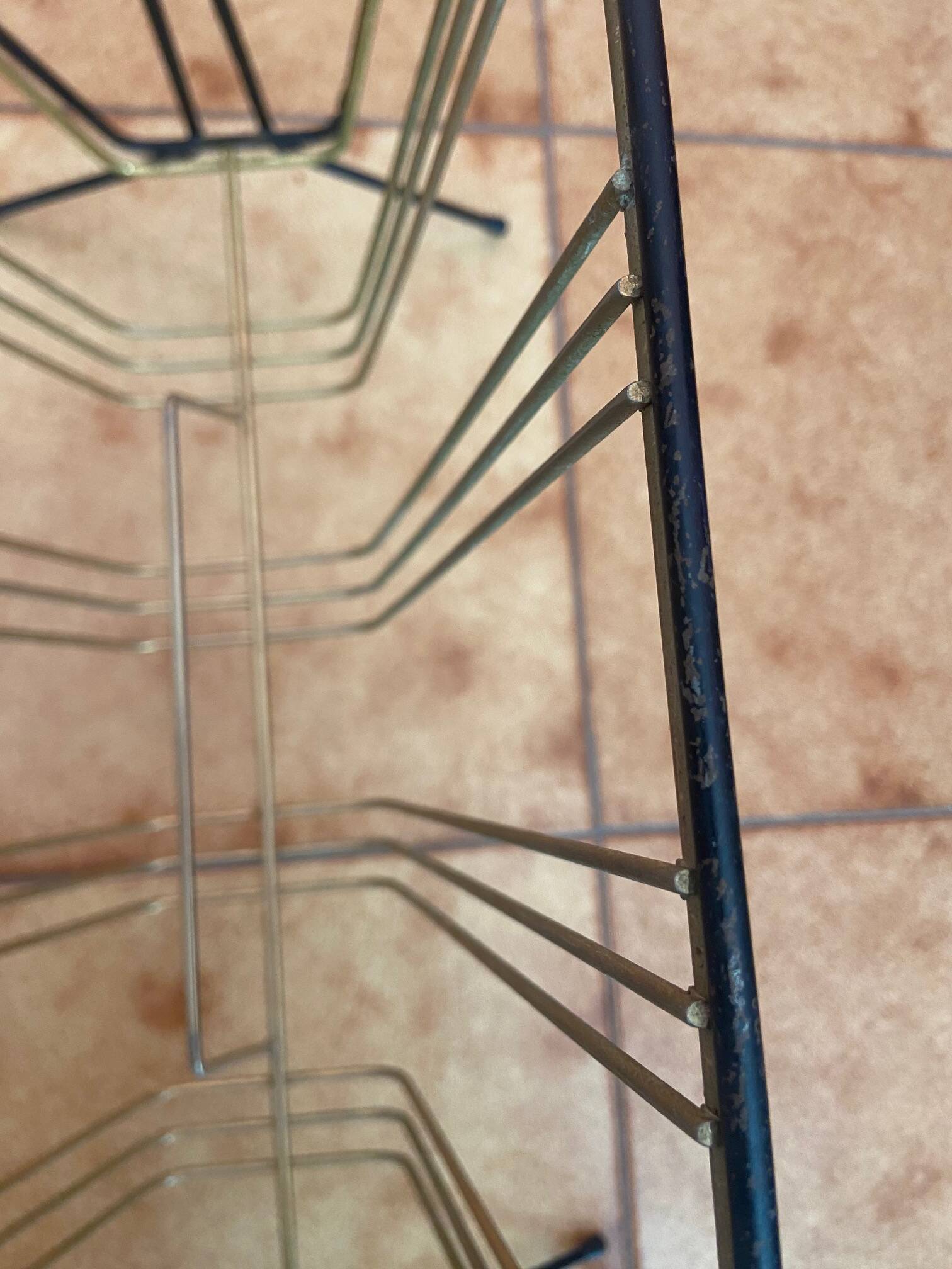 Vintage magazine rack from the 1960s