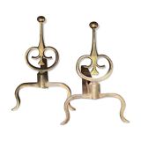 Pair of cast and bronze channels, early 20th