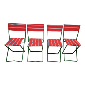 chaises pliantes vintage