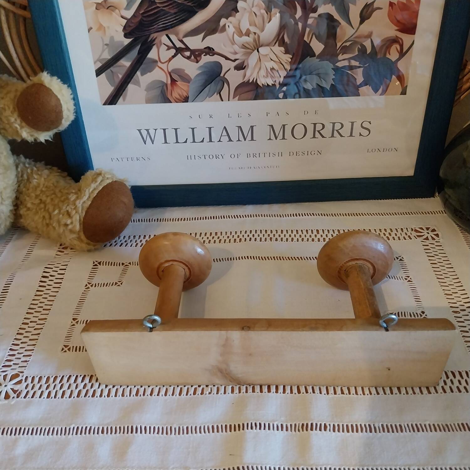 Vintage wooden coat rack