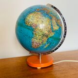 Globe world map of the 60s