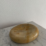 Vintage orange marble ashtray