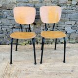 Pair of school chairs