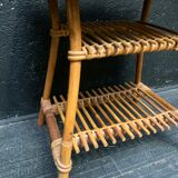 Coffee table, 1960 design rattan side table