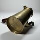 Antique oriental coffee pot, solid brass & wooden handle - 19th century Ottoman