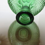 Carafe empoli made in italy diamond tip glass 60s 70s