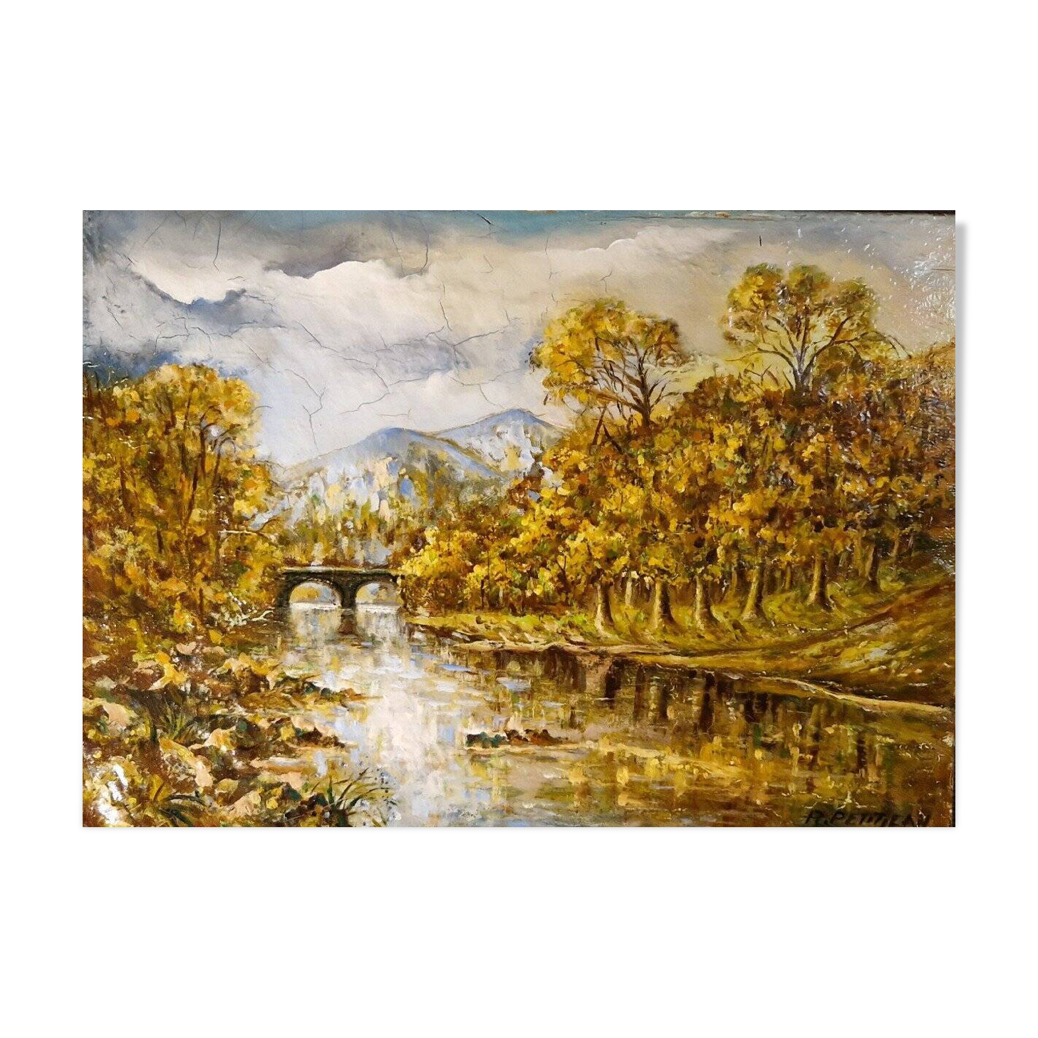 Banks of the Ain by André Petit Jean (1817-1896)