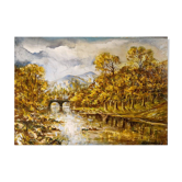 Banks of the Ain by André Petit Jean (1817-1896)