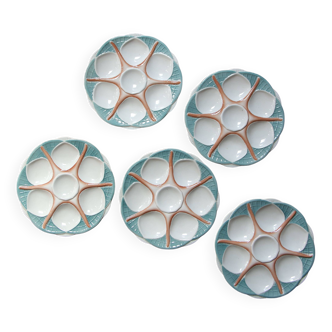 Sarreguemines oyster plates