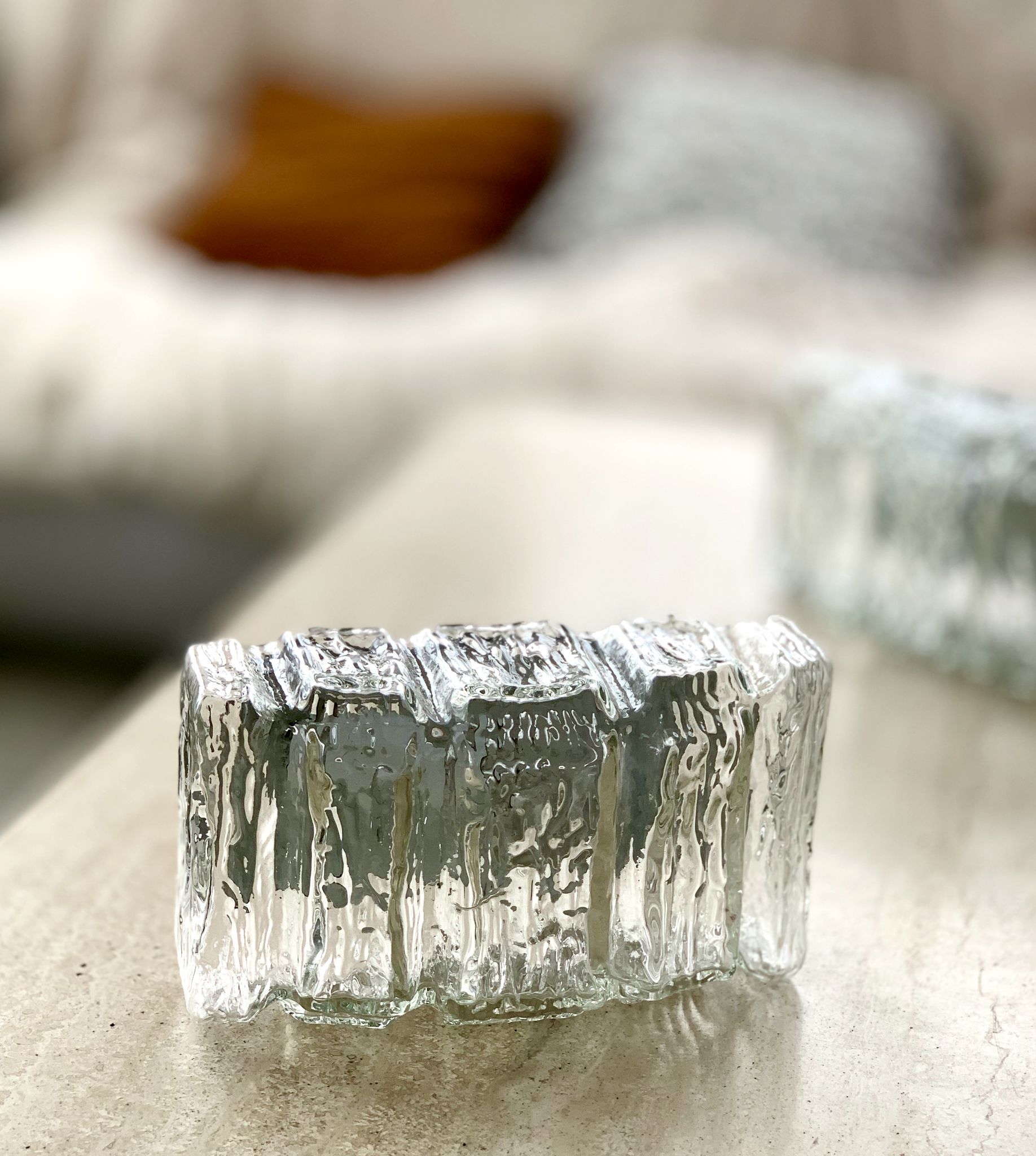 Pair of Murano glass wall lamps