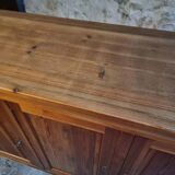 Vintage French pine buffet / Shop counter, 1930s