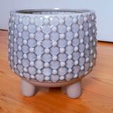 Tripod ceramic cache pot