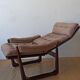 Genega Møbler leather armchair, Denmark, 1960s.