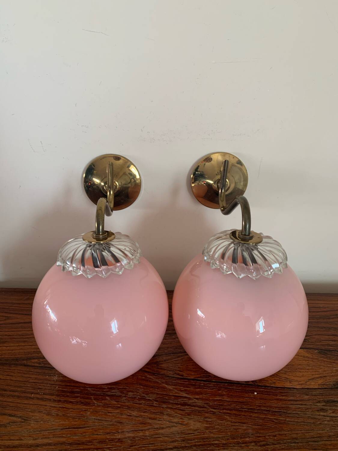 Pair of antique wall lights