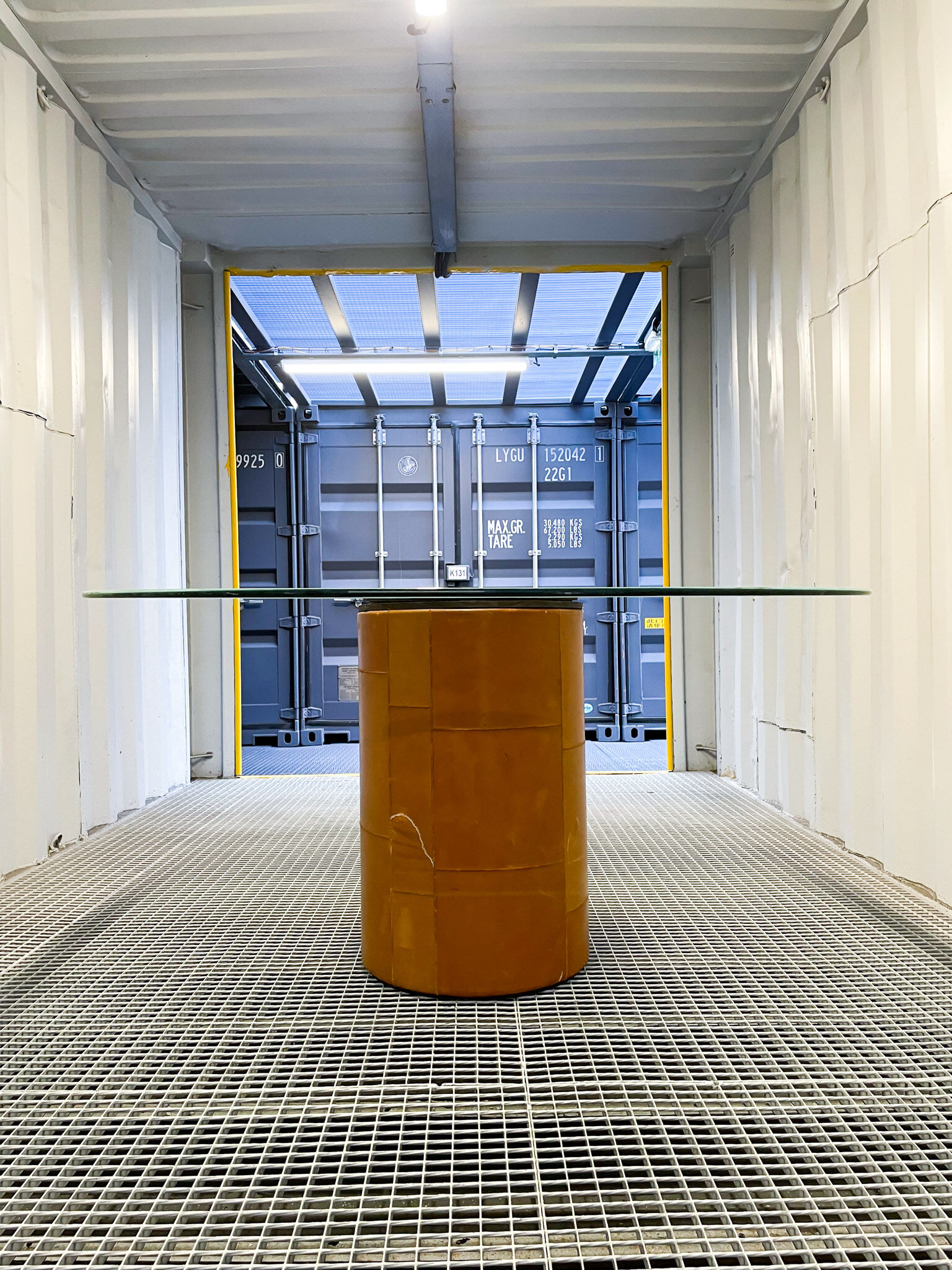 Tobia & Afra Scarpa - glass dining table "Tobia Alto"