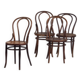 Anciennes chaises Thonet n°18 (c.1930). Ensemble de 4 pièces #10