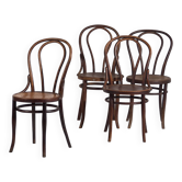 Anciennes chaises Thonet n°18 (c.1930). Ensemble de 4 pièces #10