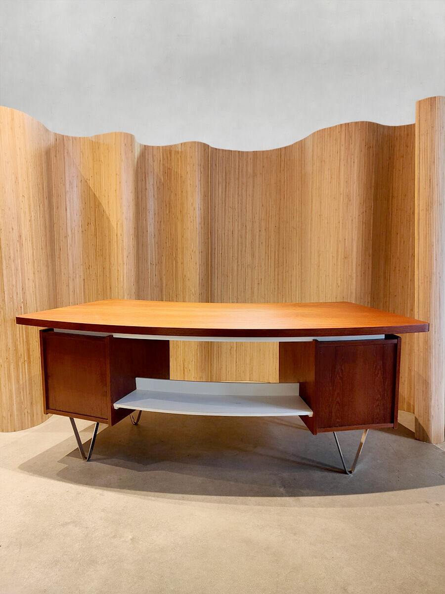 Bureau d’écriture de design néerlandais vintage 'Boomerang'