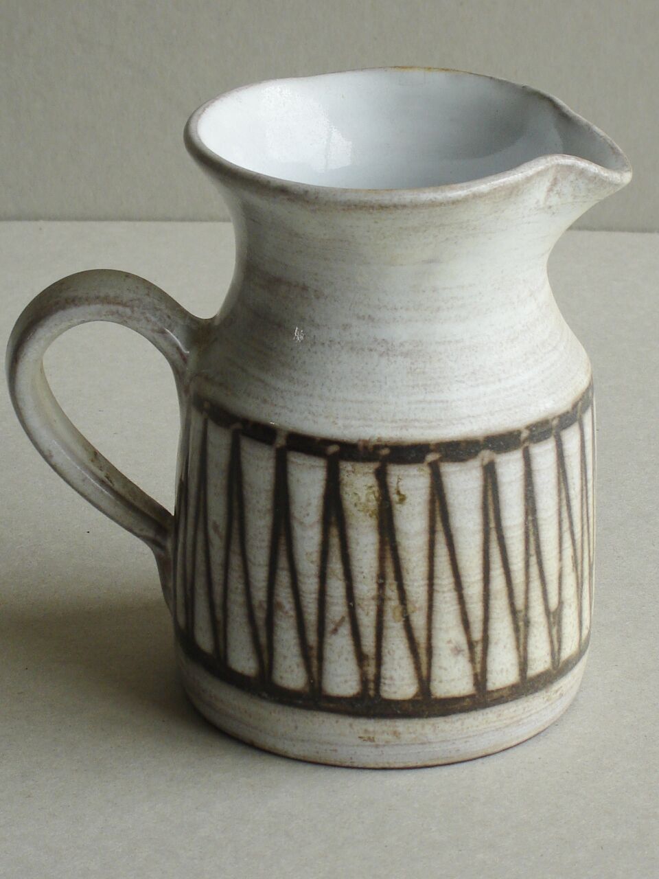 Pitcher ceramic signed Masson, 50-60 years