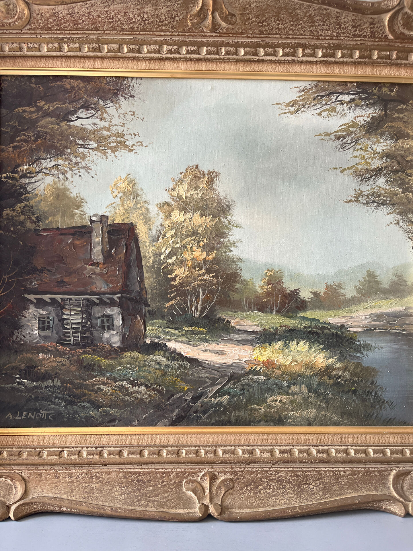 Landscape painting of the countryside