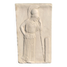 Bas relief en platre Athena en deuil