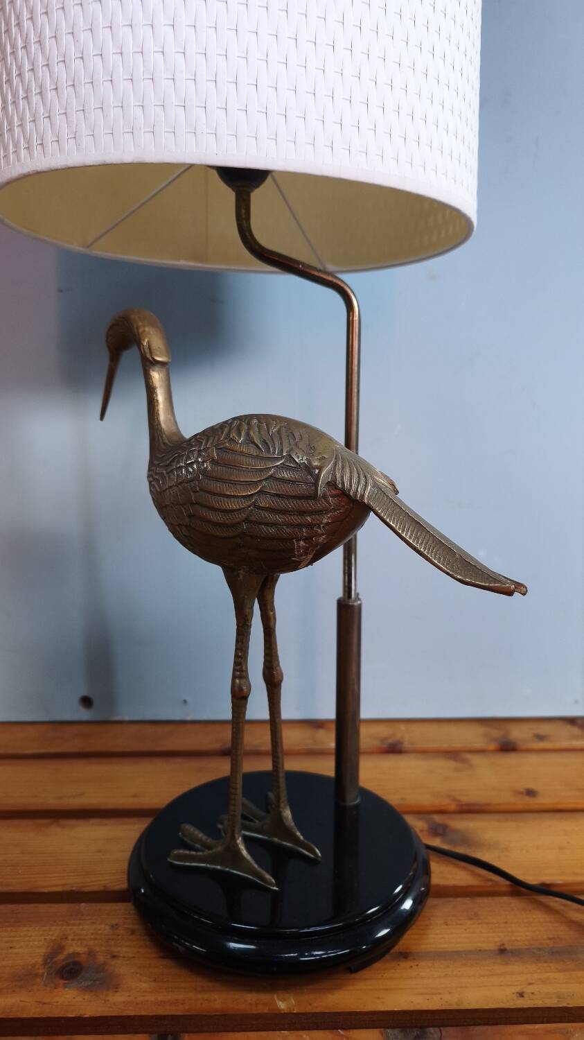 Stilt lamp - Maison Charles - brass and lacquer