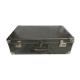 Vintage dark grey metal suitcase