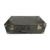 Valise  métal gris foncé  vintage