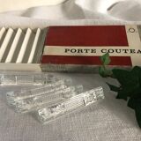 Set of 12 knife holders, diamond cut