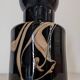 XL bottle or vase by Bob le Bleis for Maure Vieil glassworks circa 1970