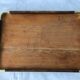 Oak and brass tray