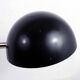 Black and chrome metal desk lamp