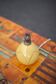 Vintage lamp, cracked ceramic lamp, yellow lamp, table lamp, bedside lamp, art deco, friend