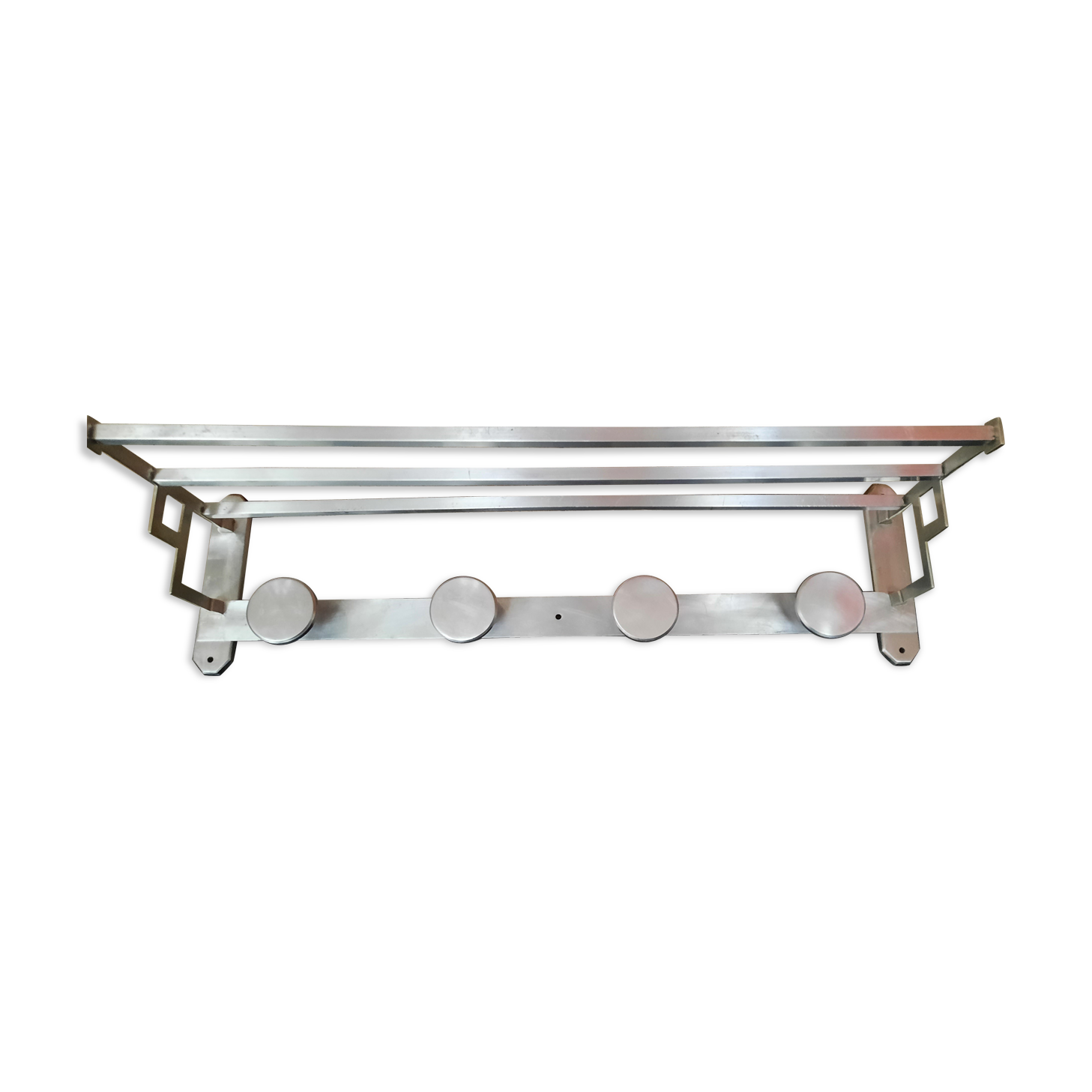 Aluminum wall coat holder