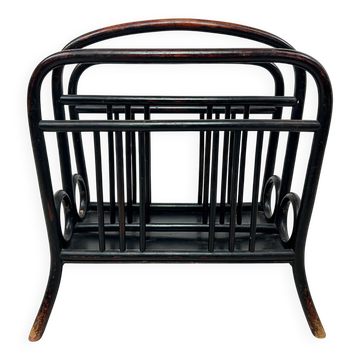 Curved wooden magazine rack no.33 by Thonet