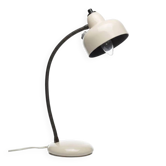 Lampe de Bureau Vintage 1960 Métal Blanc Cassé | Luminaire Col de Cygne Flexible Articulé Design Industriel Mid-Century Salon