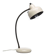 Vintage 1960s Desk Lamp White Metal | Flexible Articulated Swan Neck Light Industrial Mid-Century Design Living Room
