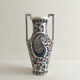 Vase amphore « cachemire » en faïence de Gien