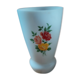 Vase en opaline déco bouquet roses