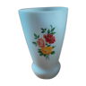 Vase in opaline deco bouquet roses