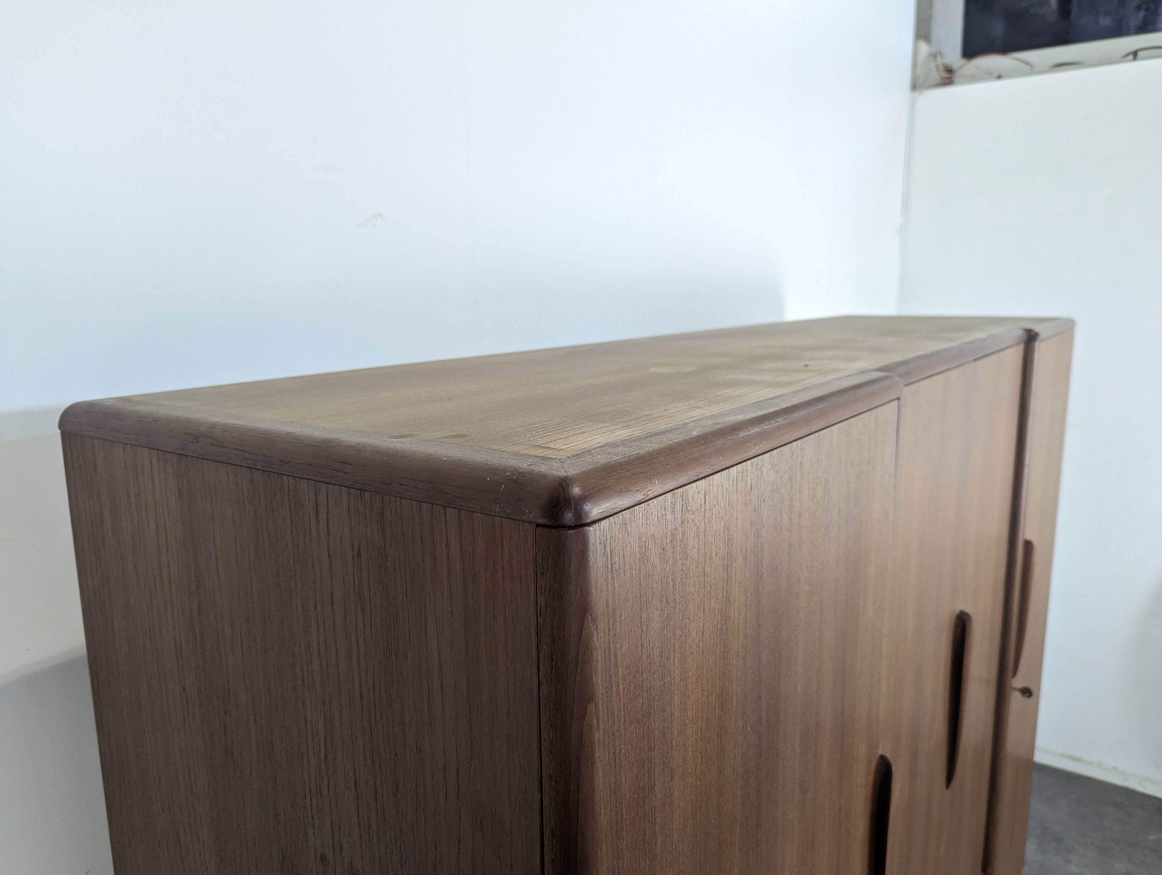 Scandinavian teak wardrobe Tricoire and Vecchione