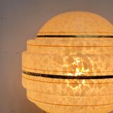 Vintage globe-laying lamp