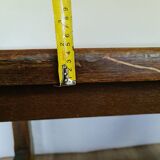 Solid oak farmhouse table + 4 chairs