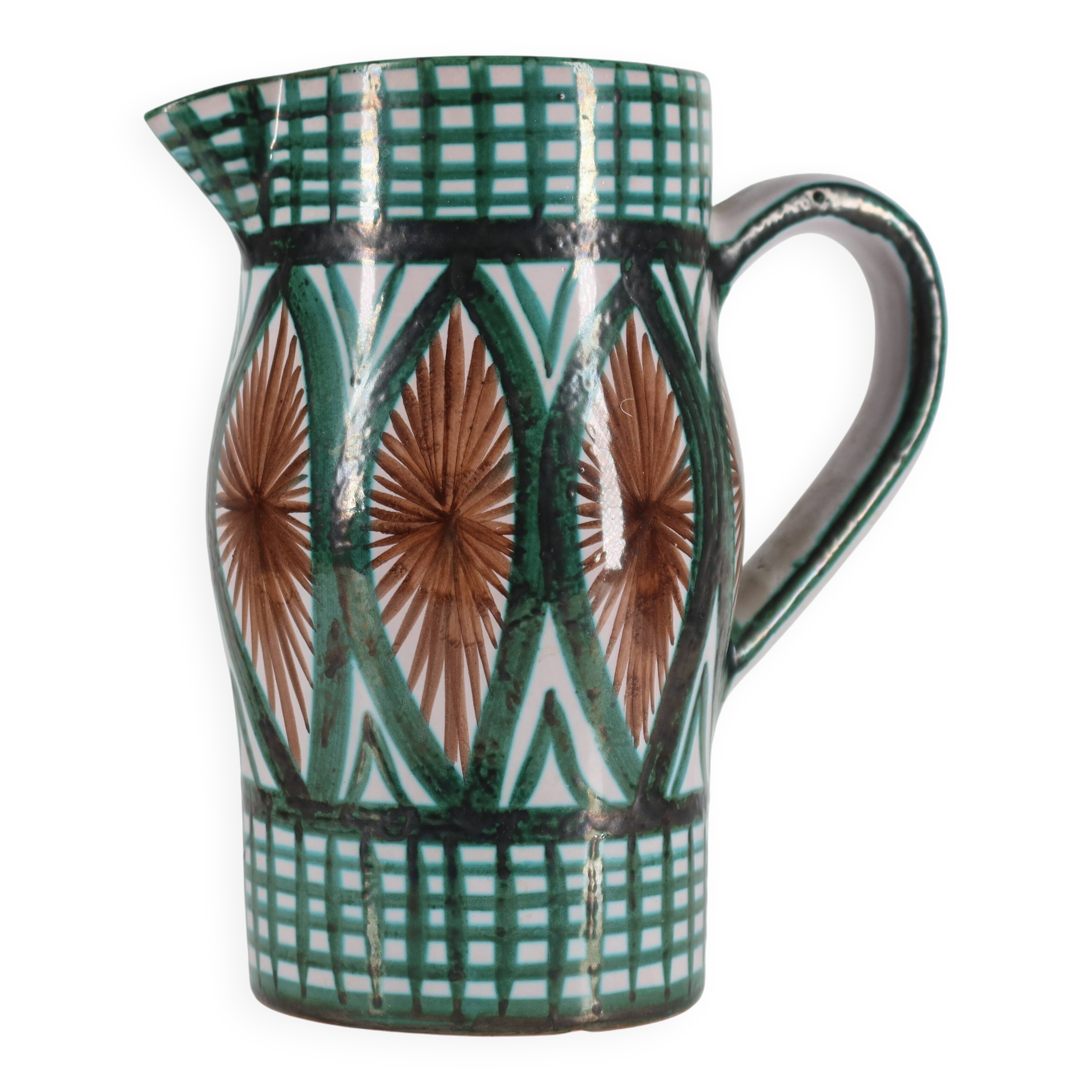 Ceramic pitcher – Robert Picault, Vallauris (1950s–60s)