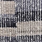 Tapis Kilim bleu marine et beige