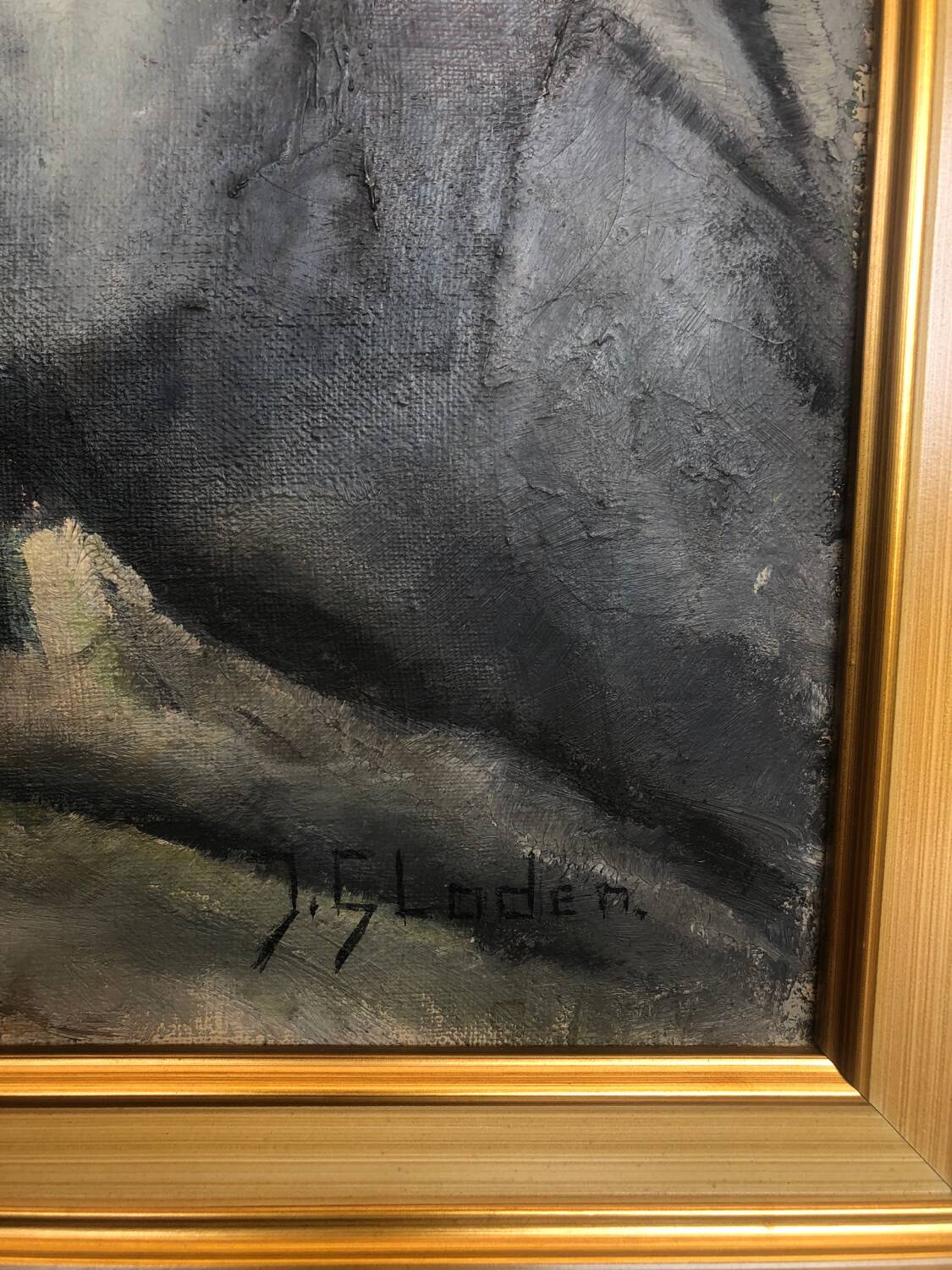 Antique signed painting