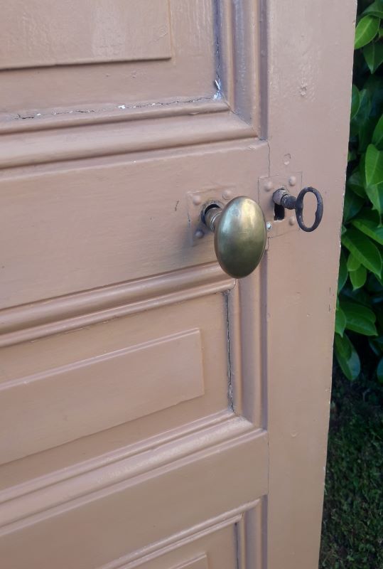 Communication door 199x82,8cm old molded