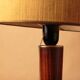 Desk lamp wood foot style mazda vintage 1950