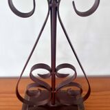 Vintage wrought iron spiral lamp